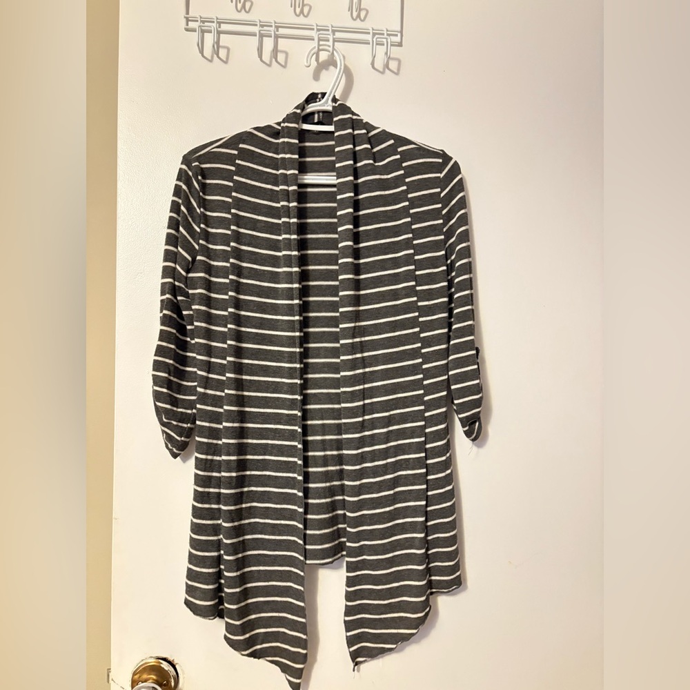 Striped Gray Women's Sweater